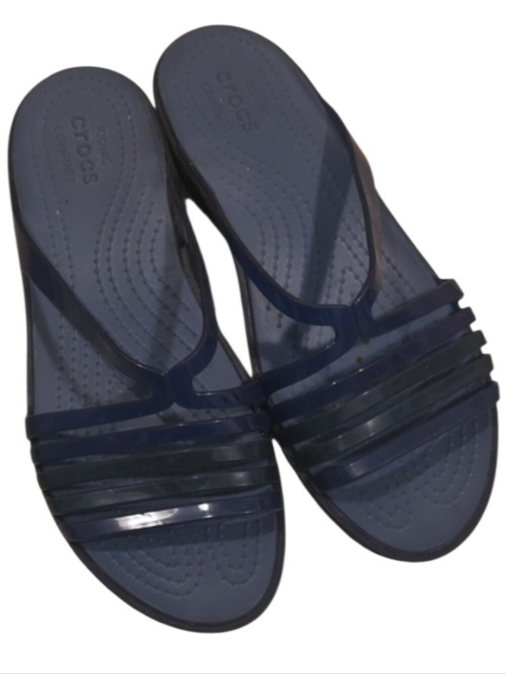 Crocs sz 7 Blue Strappy Sandals